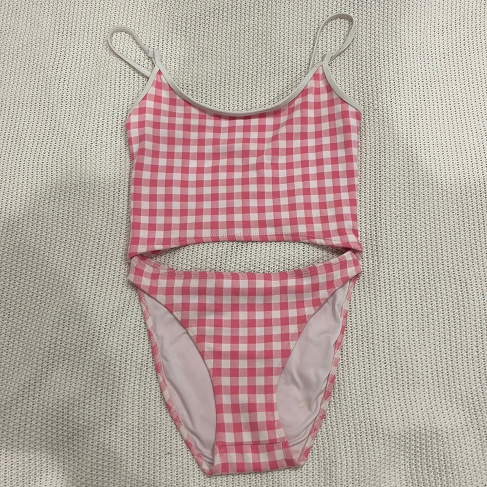 Seea One Piece Pink Gingham Size M